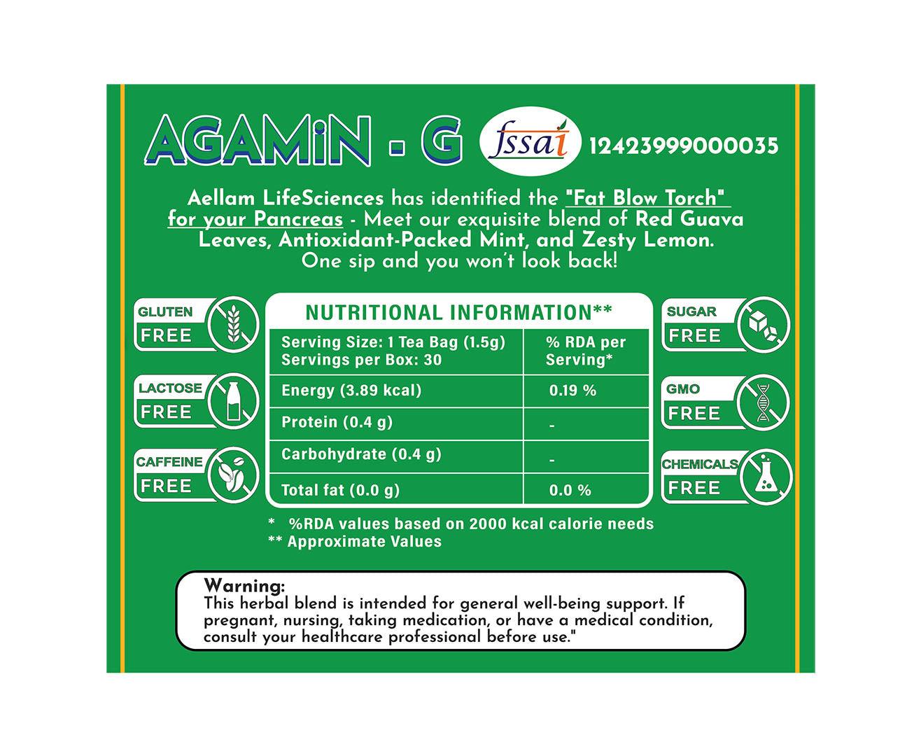 Aellam Agamin-G Herbal Infusion Dip-Tea