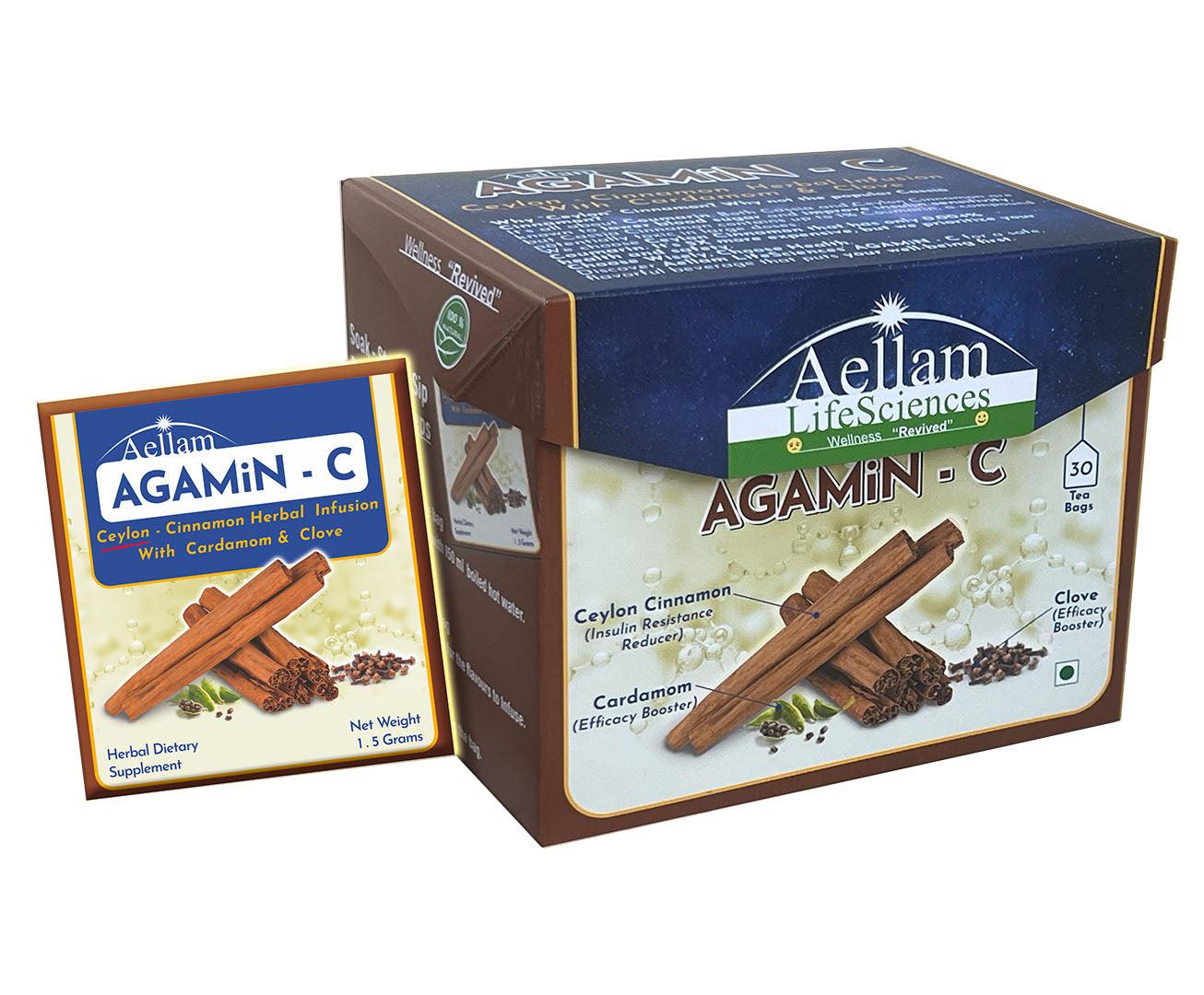 Aellam Agamin-C Herbal Infusion Dip-Tea