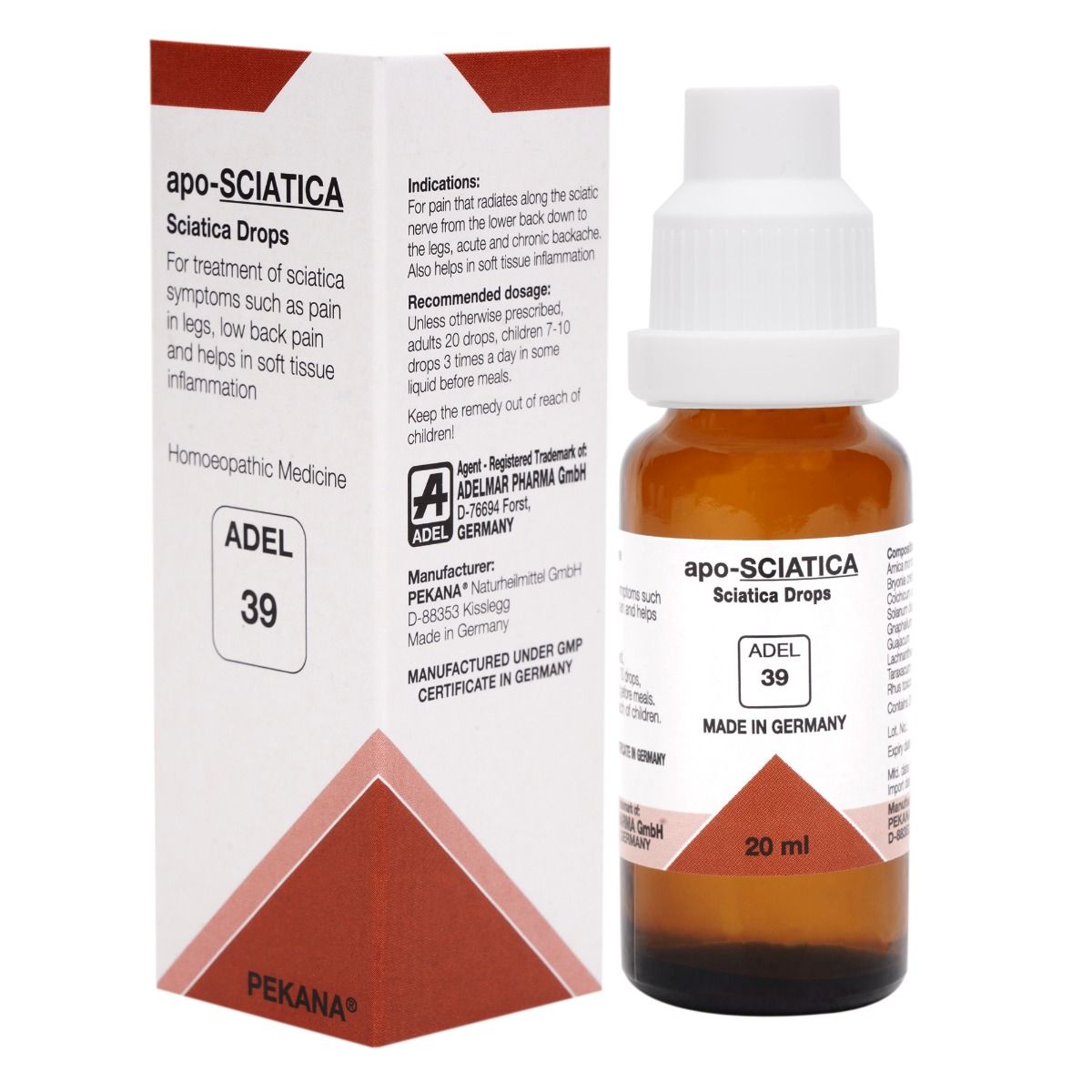 Adel Pekana ADEL 39 Apo-Sciatica Drop - 20ml
