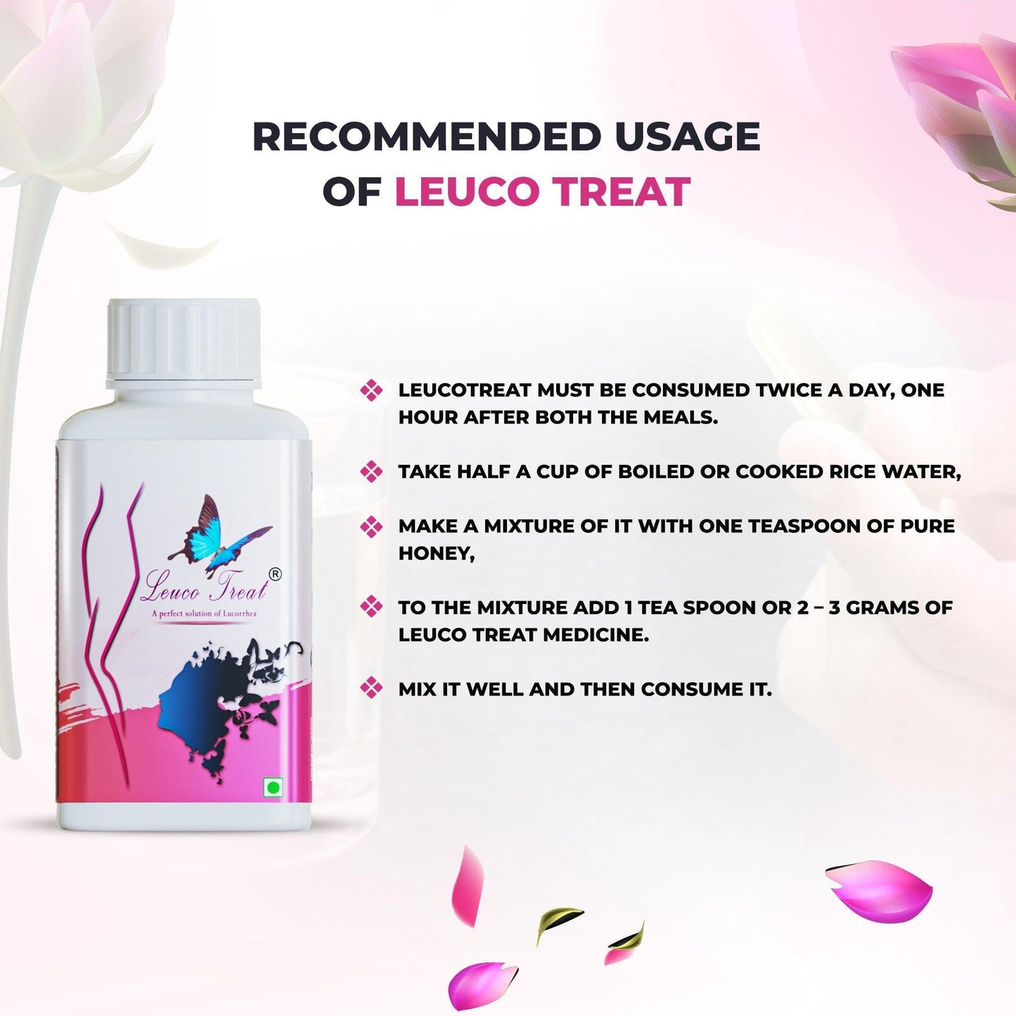 Pharma Science Leuco Treat for Leucorrhoea & White Discharge - 100gm