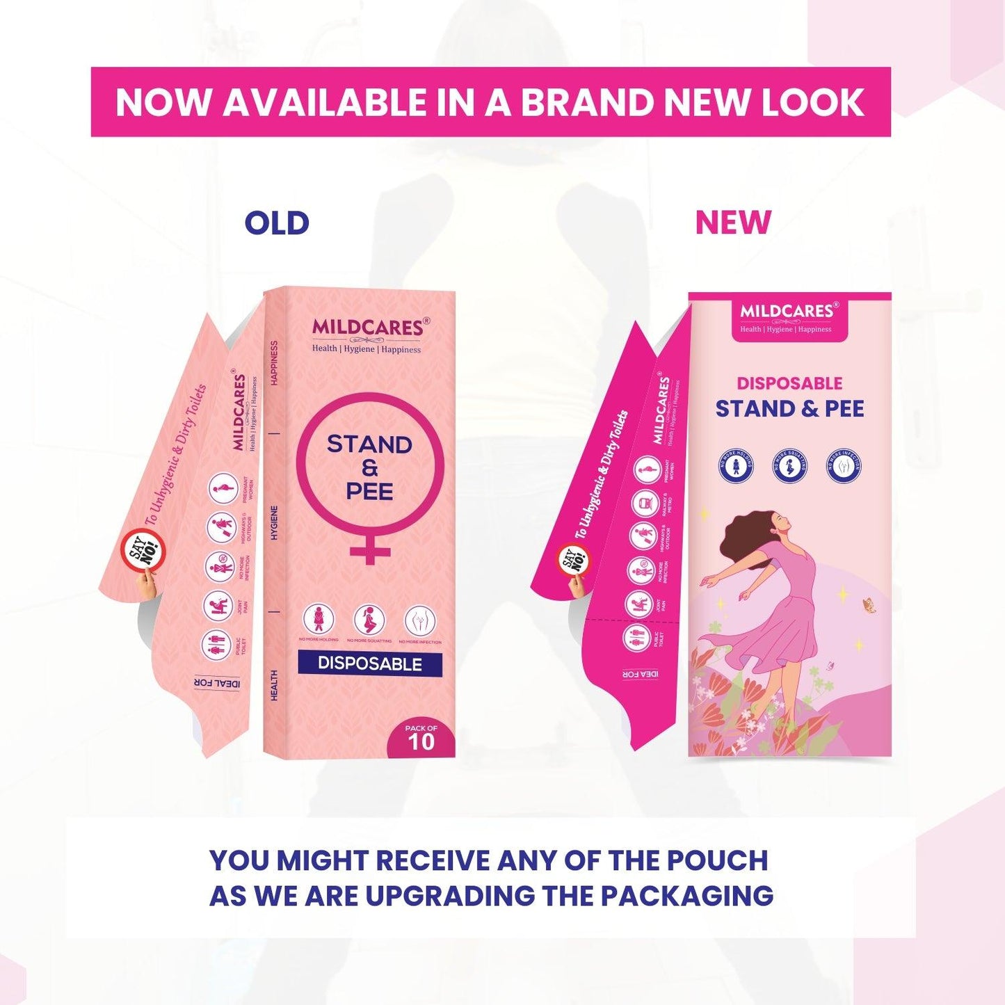 MildCares Disposable Stand & Pee Female Urination Device for Women