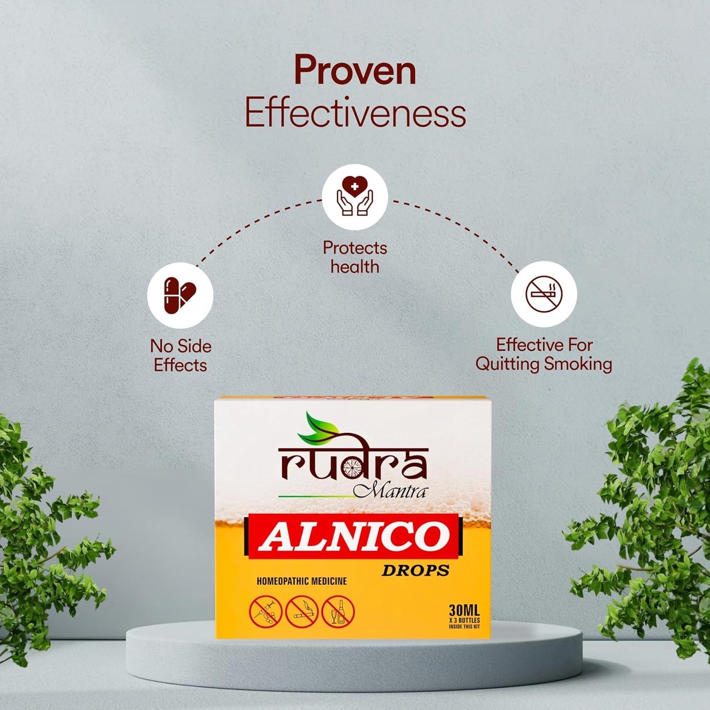 Rudra Mantra Alnico Drops - 30 ML x3 Bottles inside This Kit