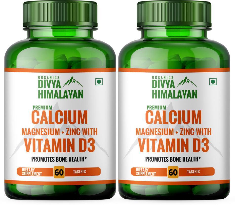 Divya Himalayan Premium Calcium Tablet - 60 Tablets (Pack of 2)