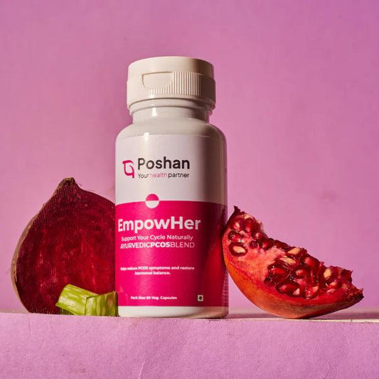 Poshan EmpowHer Capsules  PCOS/PCOS and PMS care Capsules - (Pack Of 60)