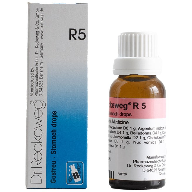 Dr. Reckeweg R5 Stomach and Digestion Drop | For Stomach Care Drop Oral Drops