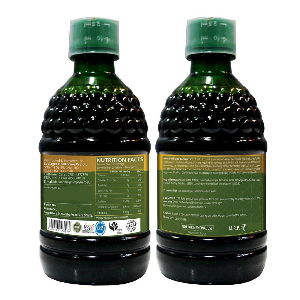 Simply Herbal Noni Gold Juice (400ml Juice)