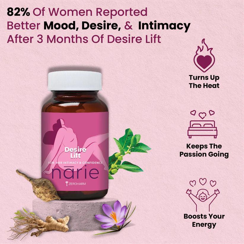Zeroharm Narie Desire Lift Capsules - 60 Capsules