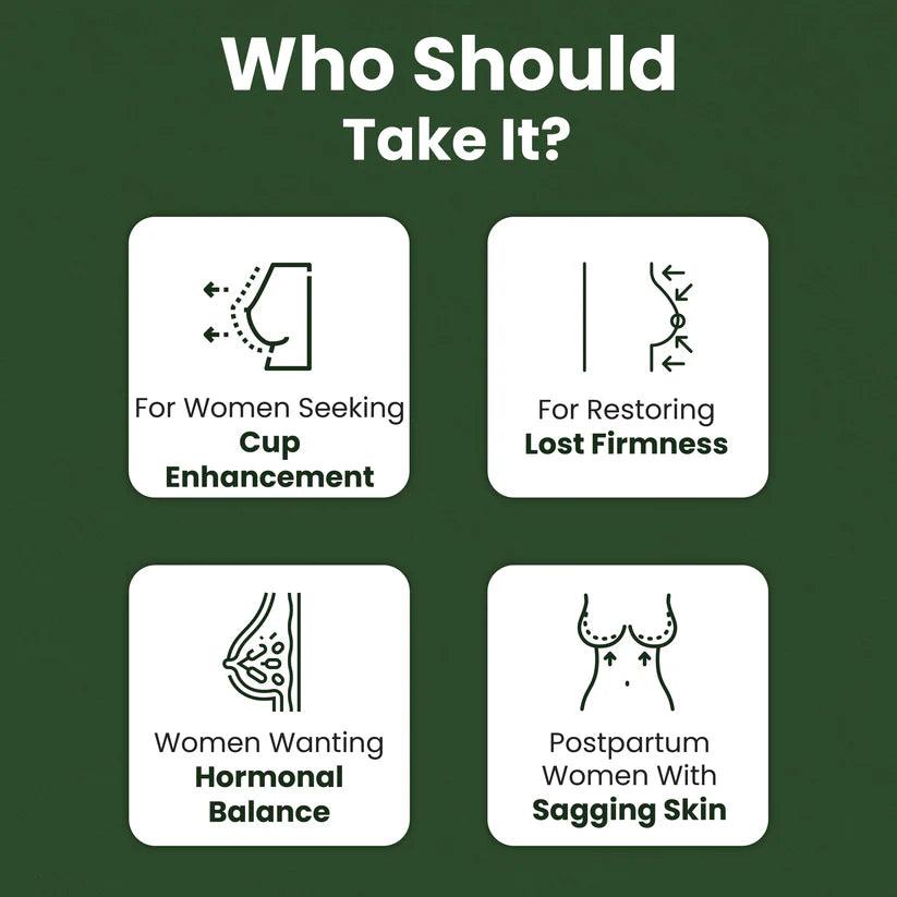 ZEROHARM Narie BoomUp Ayurvedic Breast Increase Supplement - 60 Capsules