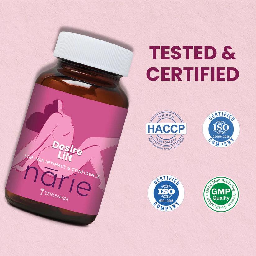 Zeroharm Narie Desire Lift Capsules - 60 Capsules
