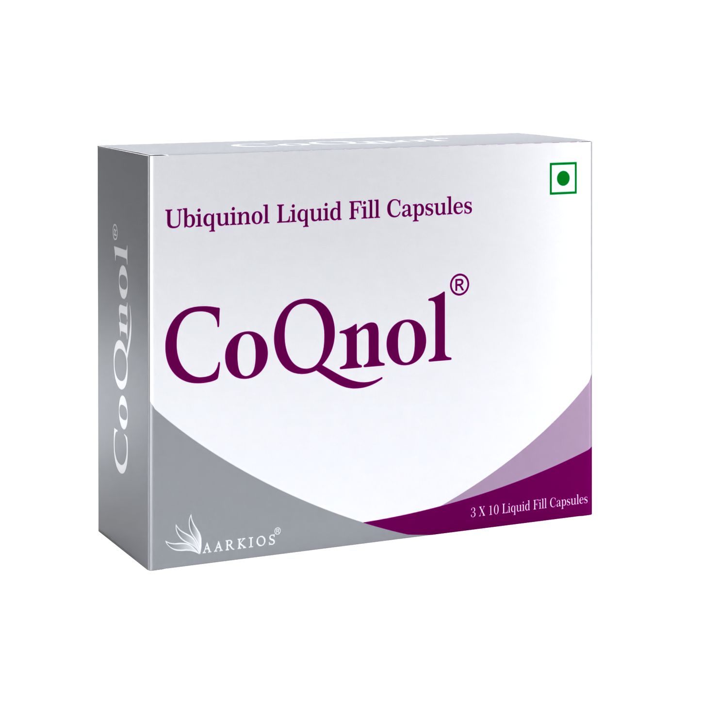 Aarkios CoQnol Ubiquinol Capsules 100 mg I 10 Liquid Fill Capsules
