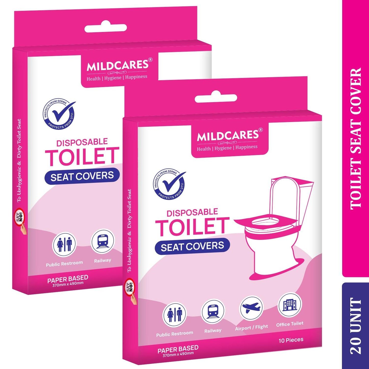 Gynocap Disposable Toilet Seat Covers – 10 Units