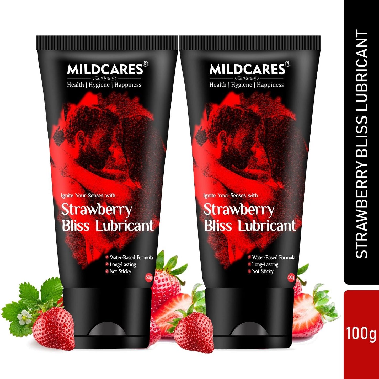 MildCares Strawberry Bliss Lubricant & Intimate Gel for Men & Women | Lubricant