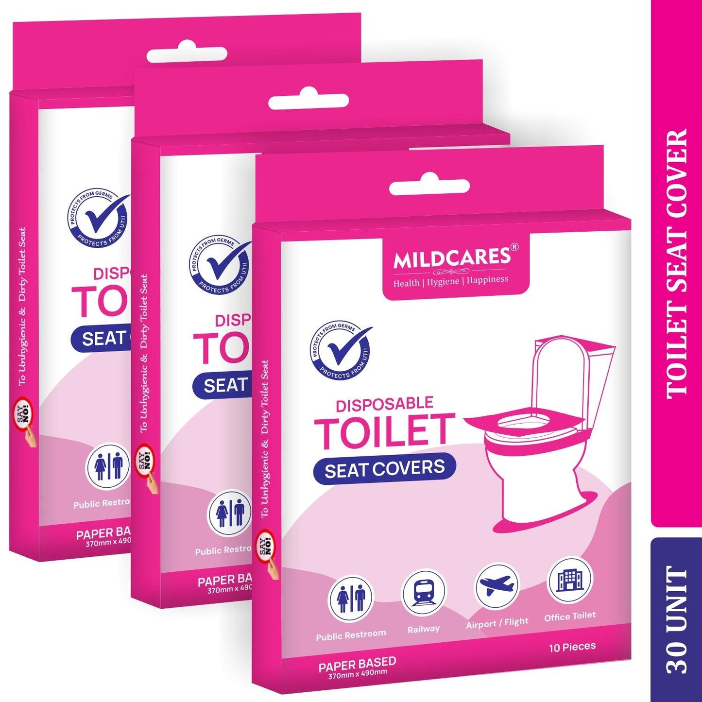 Gynocap Disposable Toilet Seat Covers – 10 Units
