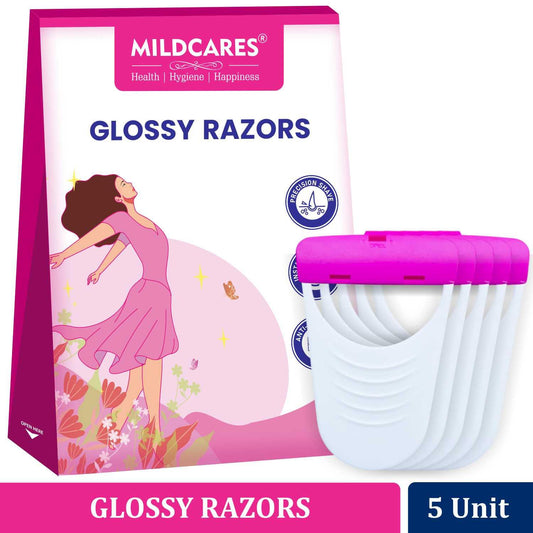 Gynocup Glossy Underarm Razor For Women (Set-5)