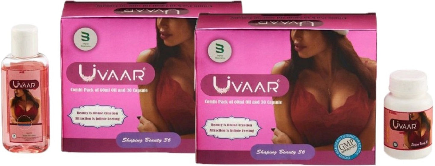 Uvaar Combi Pack of 60ml Oil and 30 Capsule