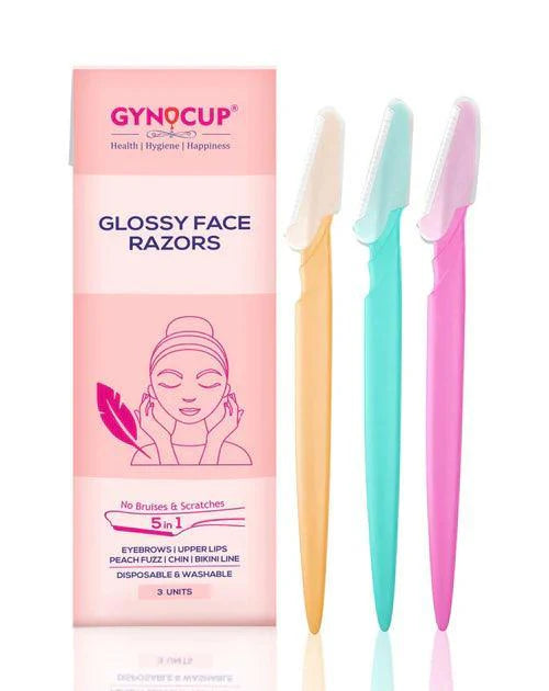 GynoCup Women Glossy Face Razor (Set-3)