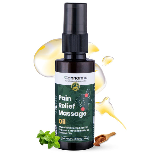 Cannarma Pain Relief Massage Oil for Bone, Back & Joint Pain - (50 ml)