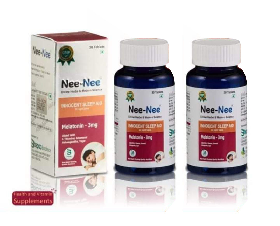 Nee-Nee Melatonin 3mg Innocent Sleep Aid Tablet (30 Each)