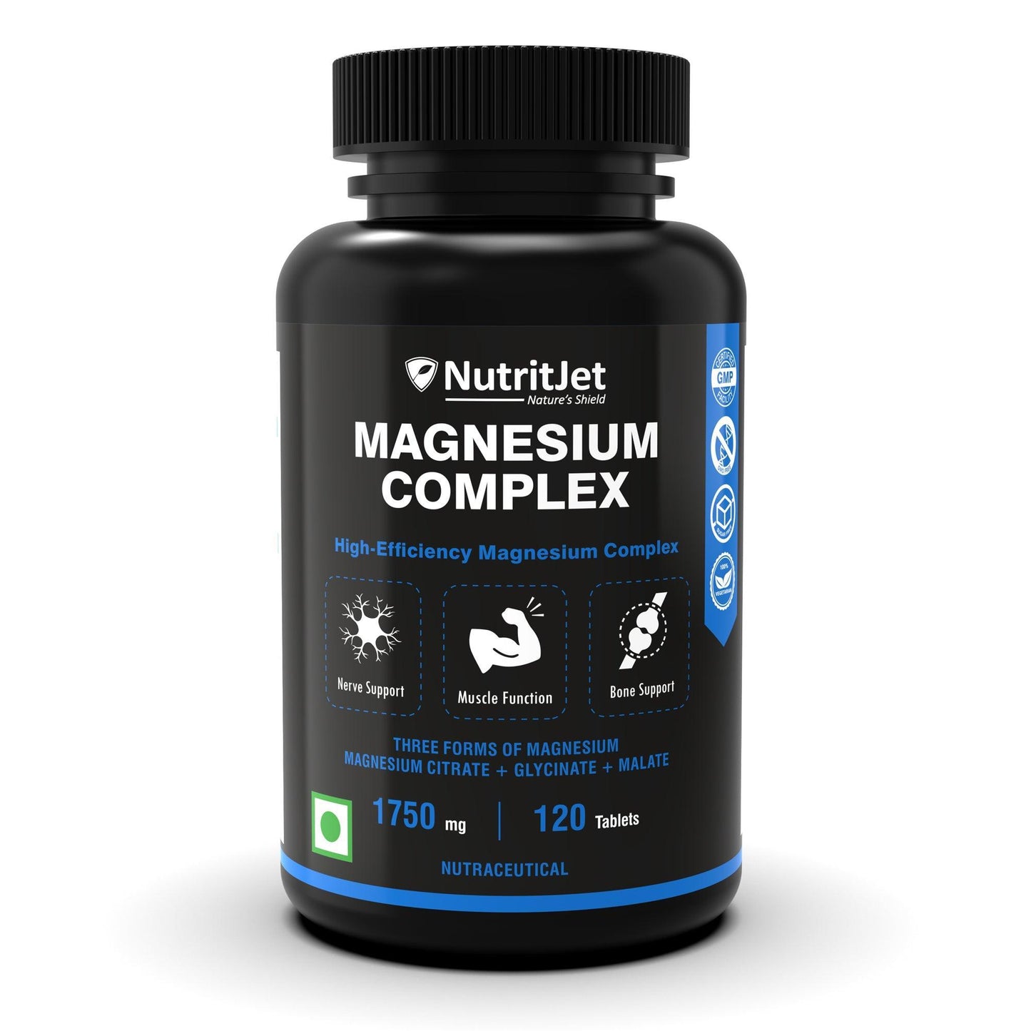 NutritJet Magnesium Complex 1750mg Veg Tablet - 120 Tablets