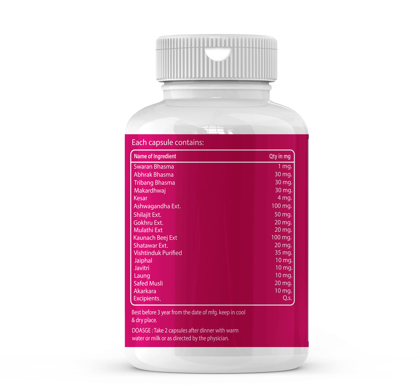 Zenius Rock Strong Capsules (50-70) - 30 Capusles