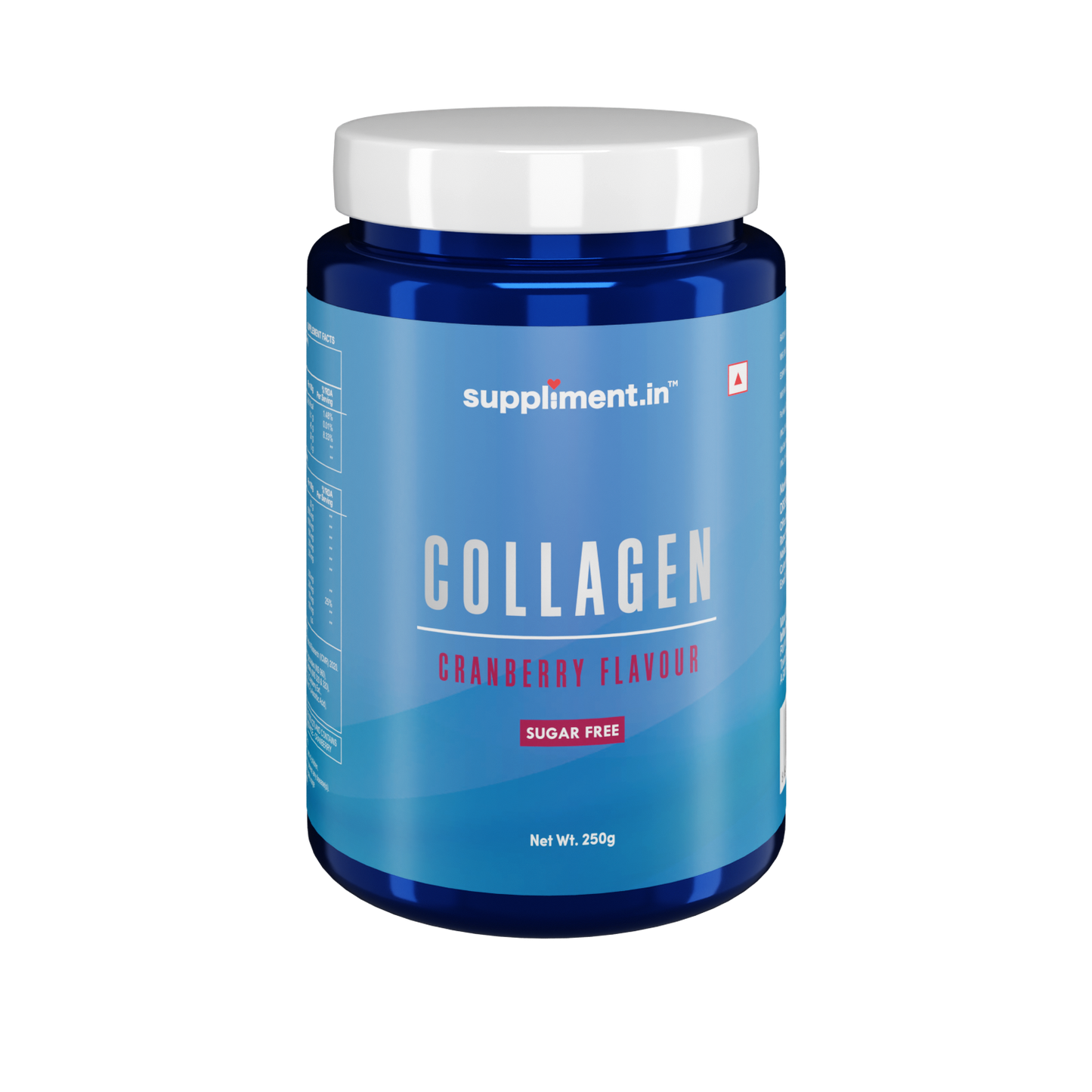 Suppliment.in Collagen Powder with Stevia (Cranberry Flavour) – 250g
