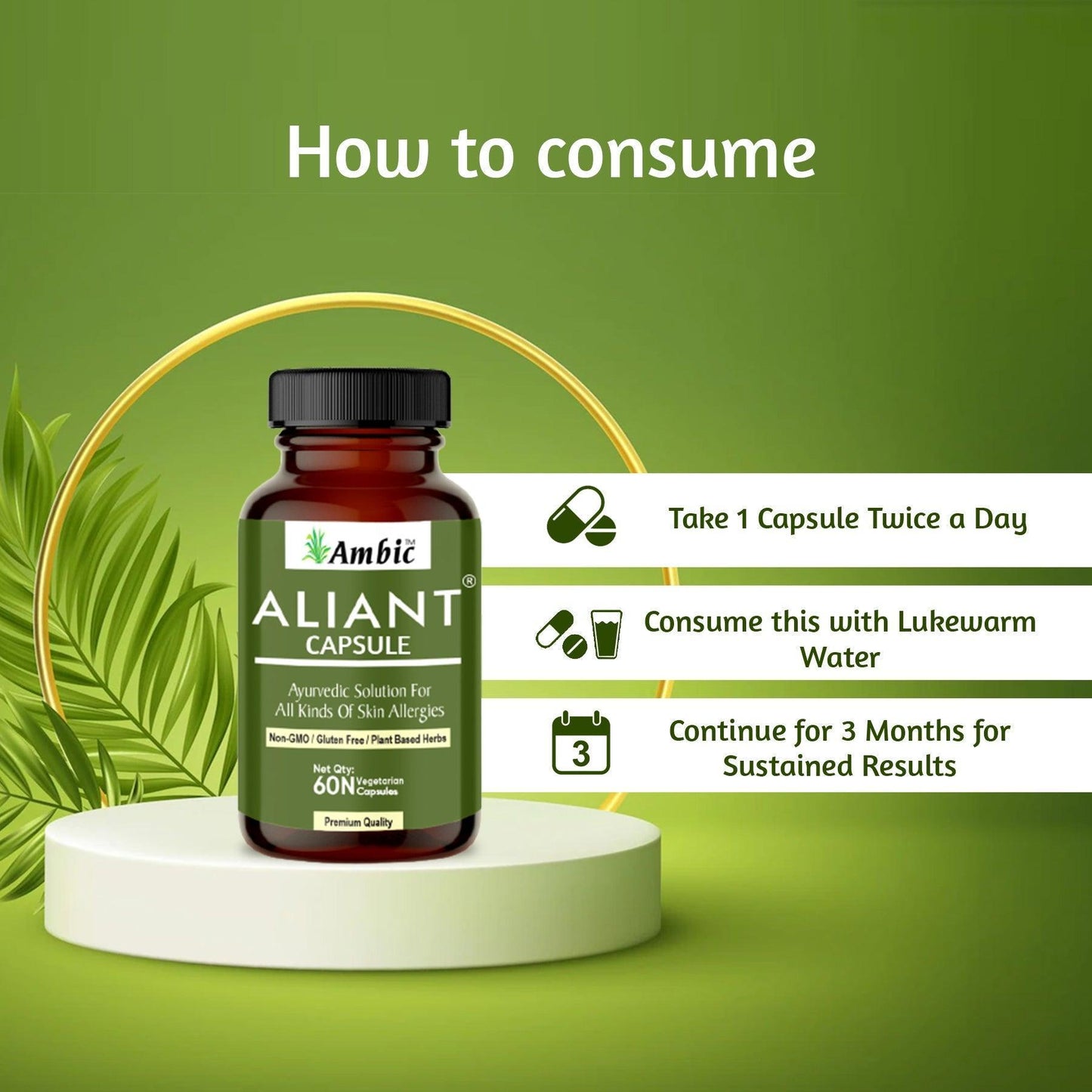 Ambic Aliant Vegetarian Capsule (60 Each)