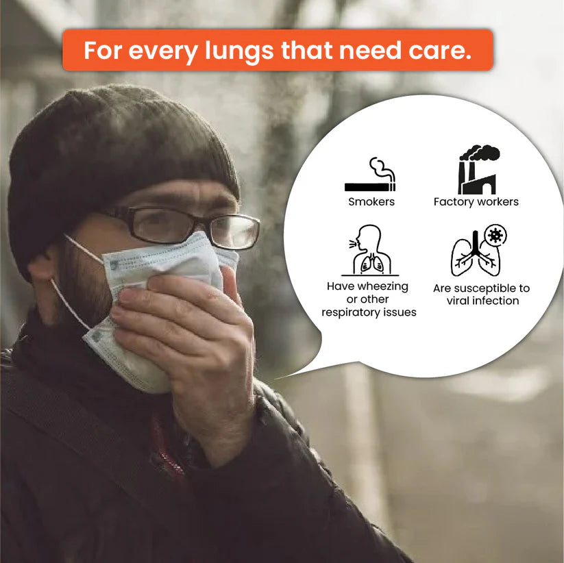 Cipzer Respicure Syrup - 500ml | Herbal Lung Cleanser & Respiratory Support for Smokers’ Lungs