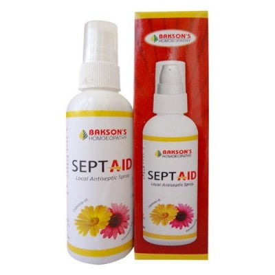 Bakson's Homoeopathy Sept Aid Spray - 100ml - Pack of 2