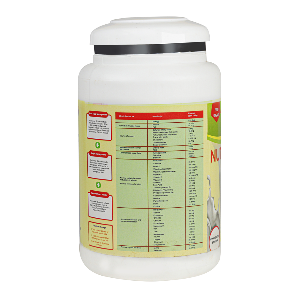 Nutrijuven - D Diabetic Care Powder (400gm Each) Zero Sugar Vanilla