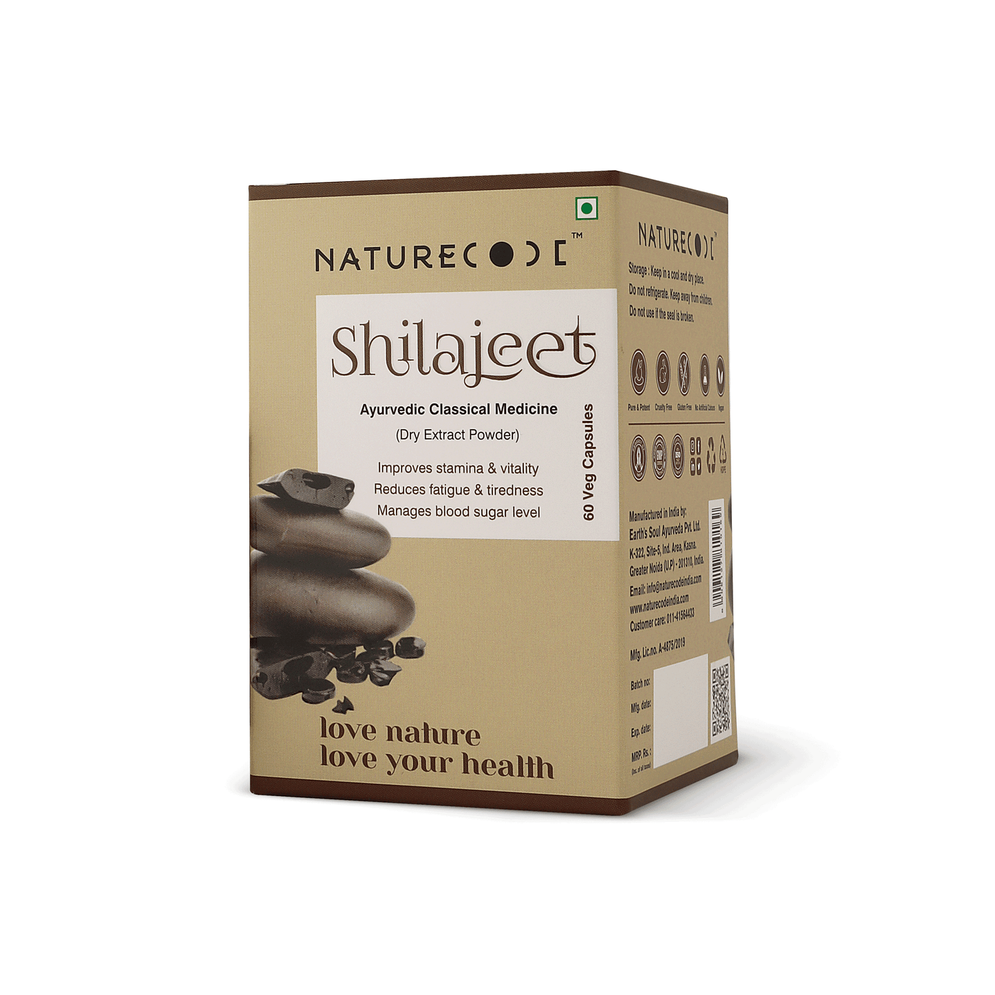 Nature Code Shilajeet Veg Capsule - 60 Capsules