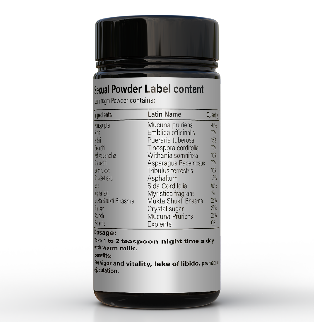 Zenius X-Stame Powder - 100g Powder