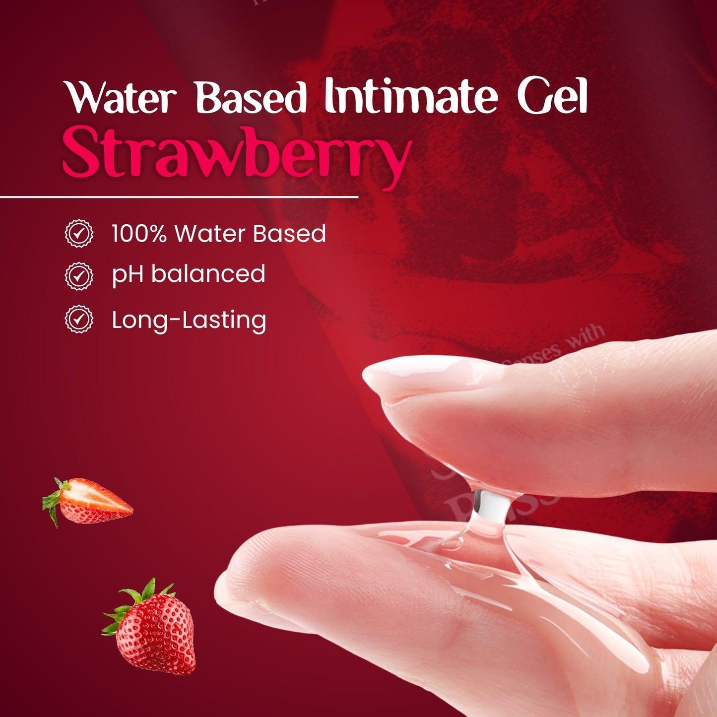 MildCares Strawberry Bliss Lubricant & Intimate Gel for Men & Women | Lubricant