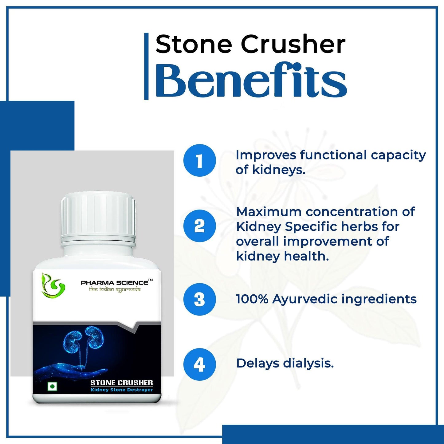 Pharma Science Stone Crusher Kidney Stoner Destroyer Powder- 10g