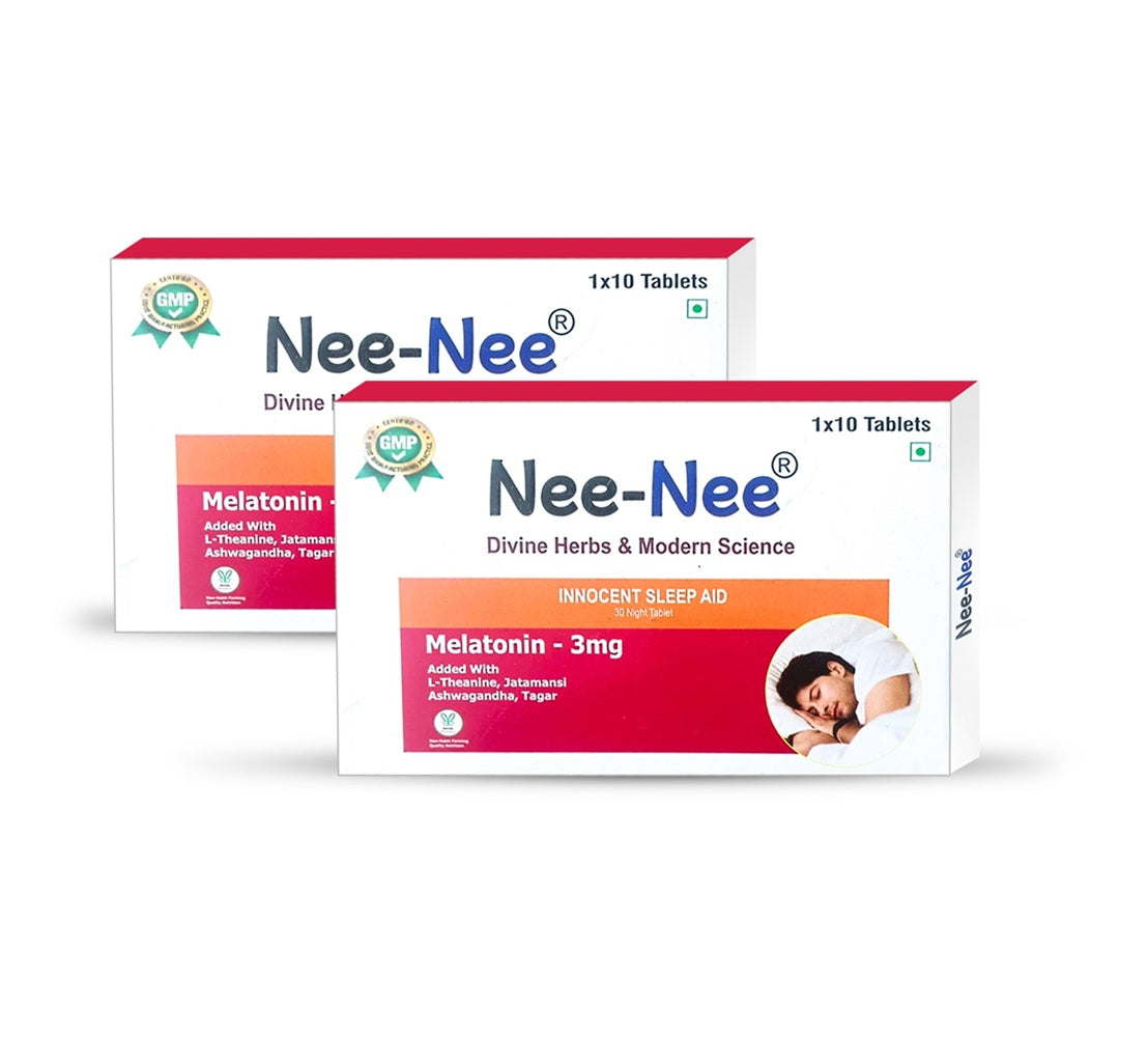 Nee-Nee Melatonin 3mg Innocent Sleep Aid 10 Tablets