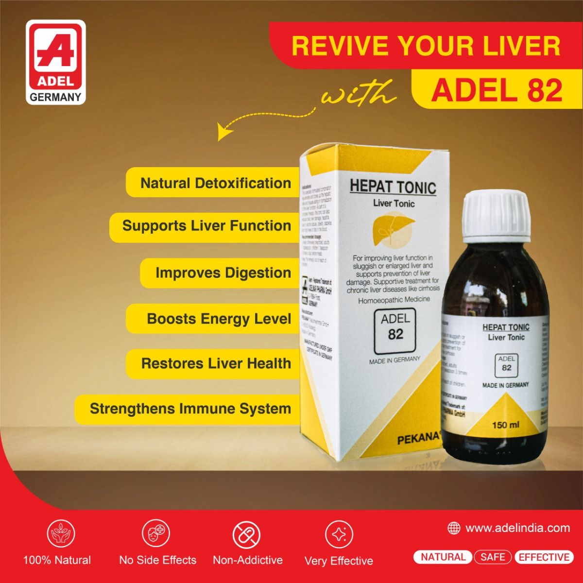 Adel Pekana ADEL 82 Hepat Liver Tonic Drop - 150ml