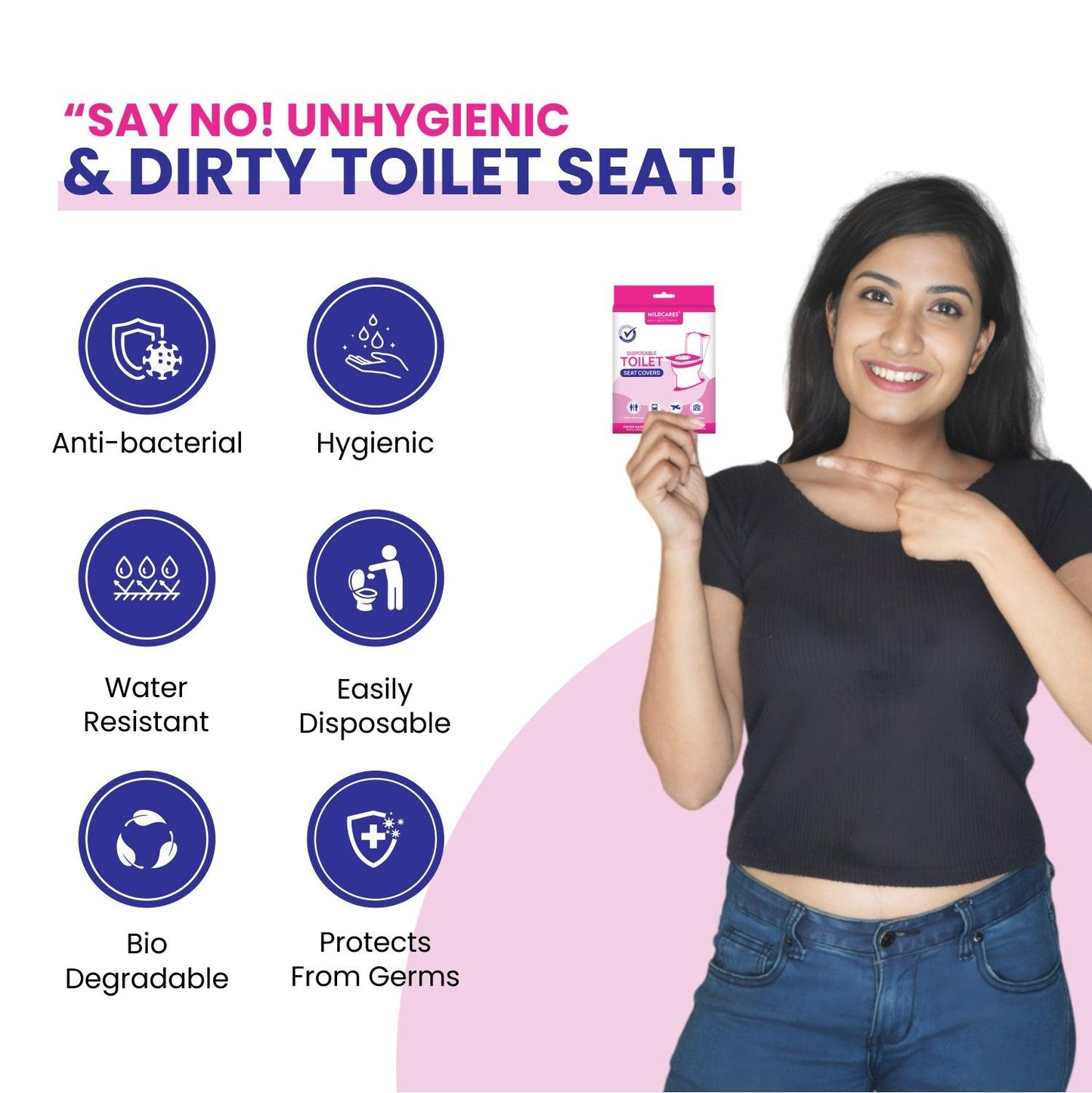 Gynocap Disposable Toilet Seat Covers – 10 Units