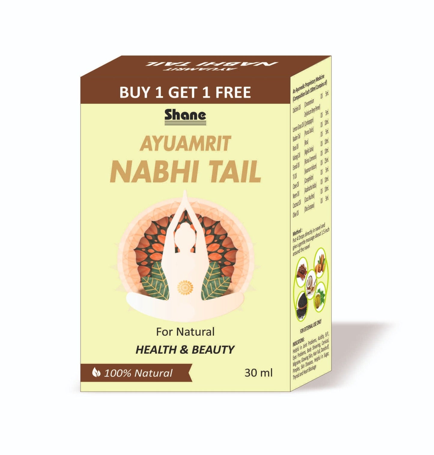 Shane Ayuamrit Nabhi Tail - 30ml