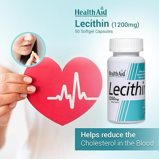 HealthAid Lecithin 1200 mg Soft Gelatin Capsule - 50 Soft Gelatin Capsule