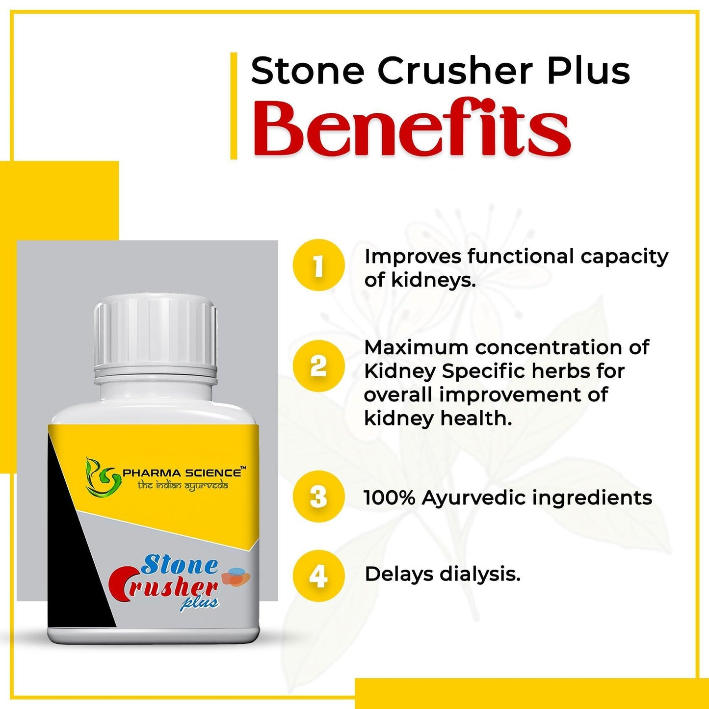Pharma Science Stone Crusher Plus for Kidney Stone - 15gm