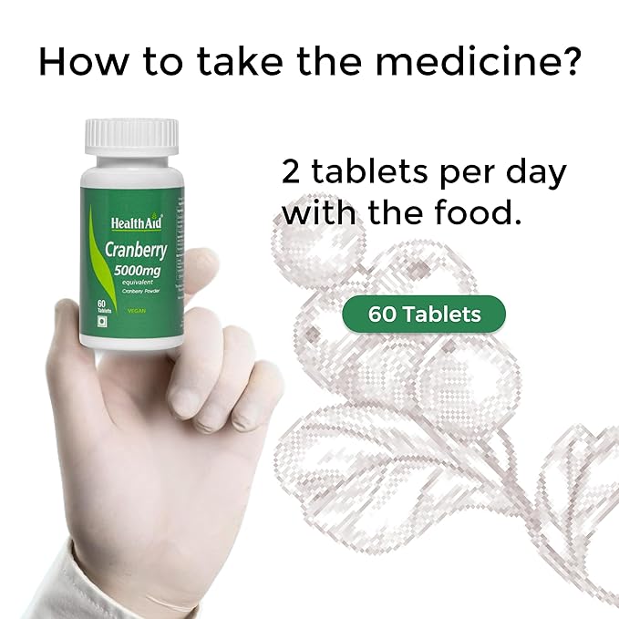 HealthAid Cranberry 5000 mg Tablet - 60 Tablets
