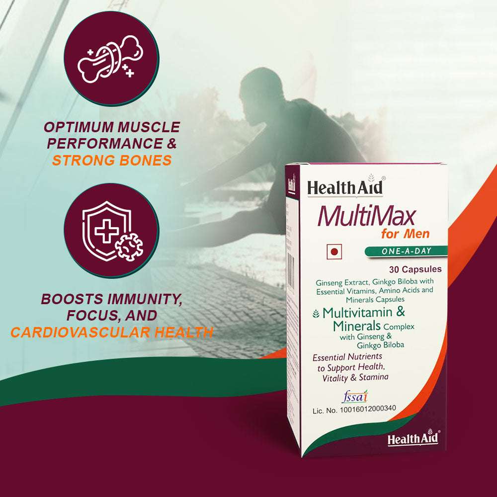 Healthaid Multimax Men Multivitamin Capsule - 30 Softgel Capsules