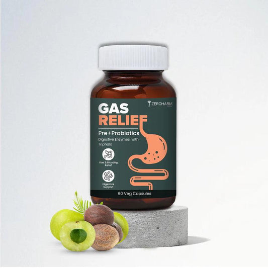 Zeroharm Gas Relief Capsules - 60 Capsules