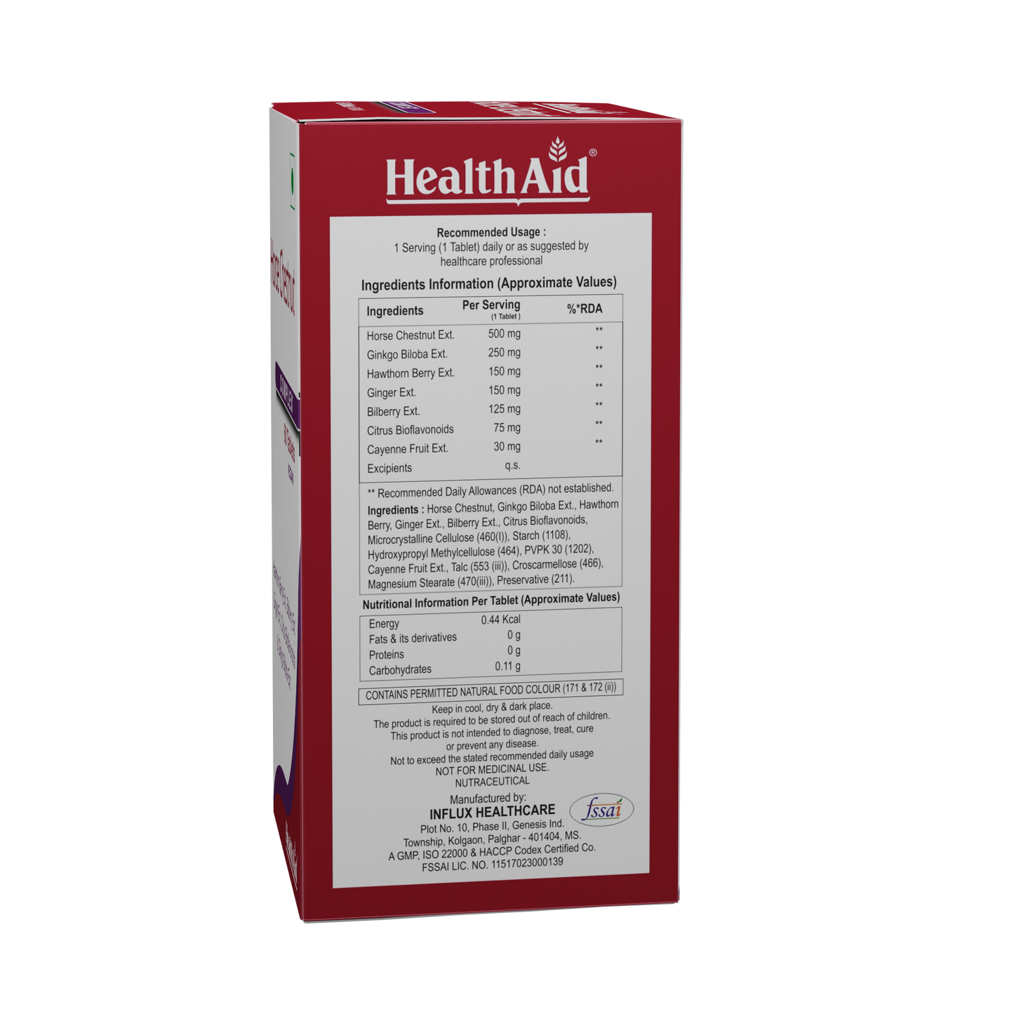 HealthAid Horse Chestnut Complex Tablets - 60 Tablet