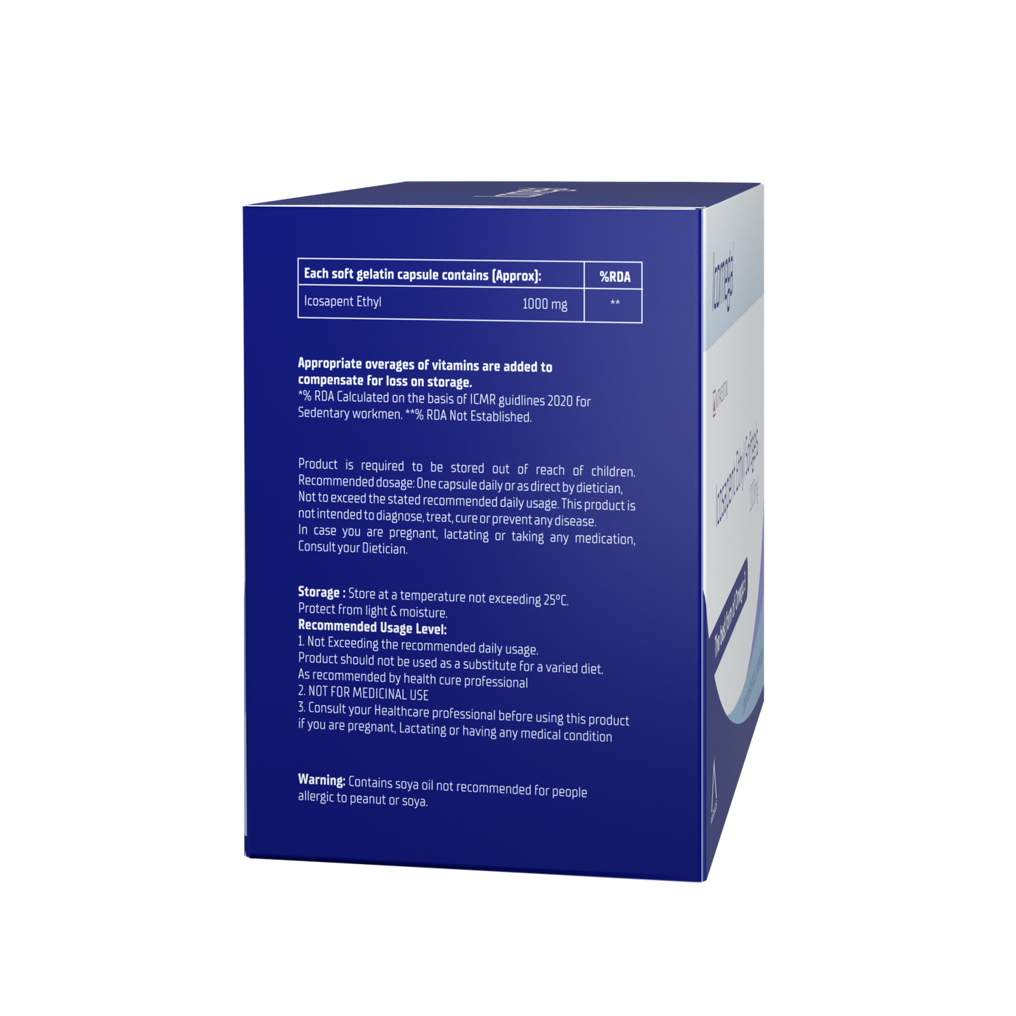 Aarkios Icomega Icosapent Ethyl Softgels 1000mg (10caps)