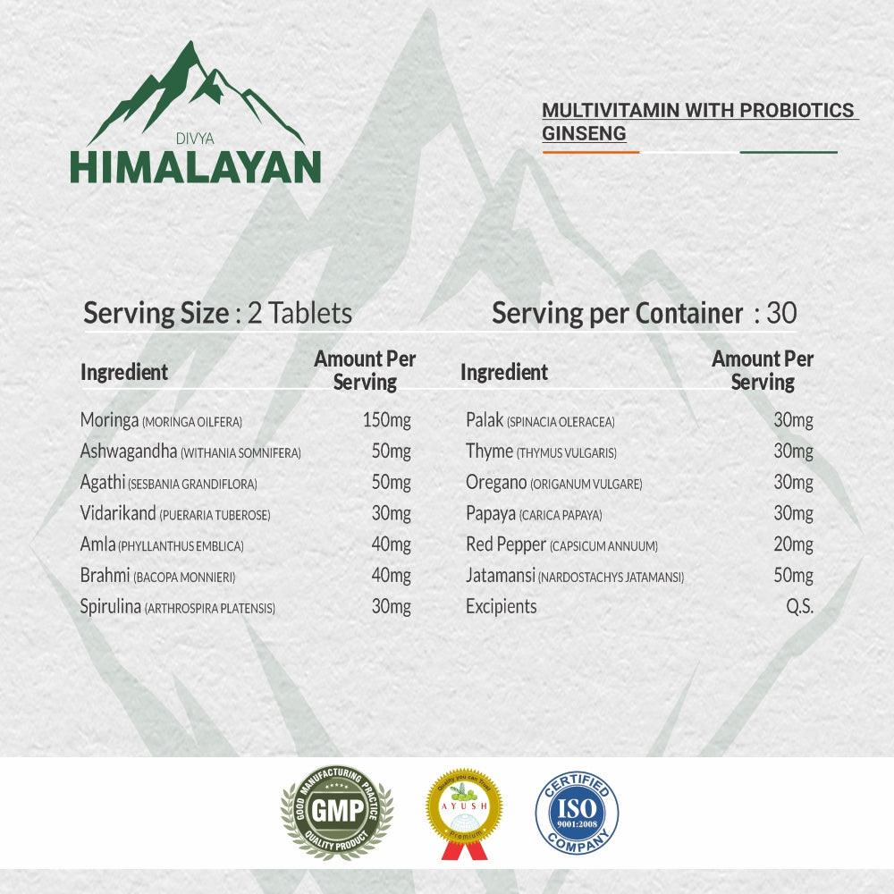 Divya Himalayan Plant Based Organics Recharge Multi Tablet