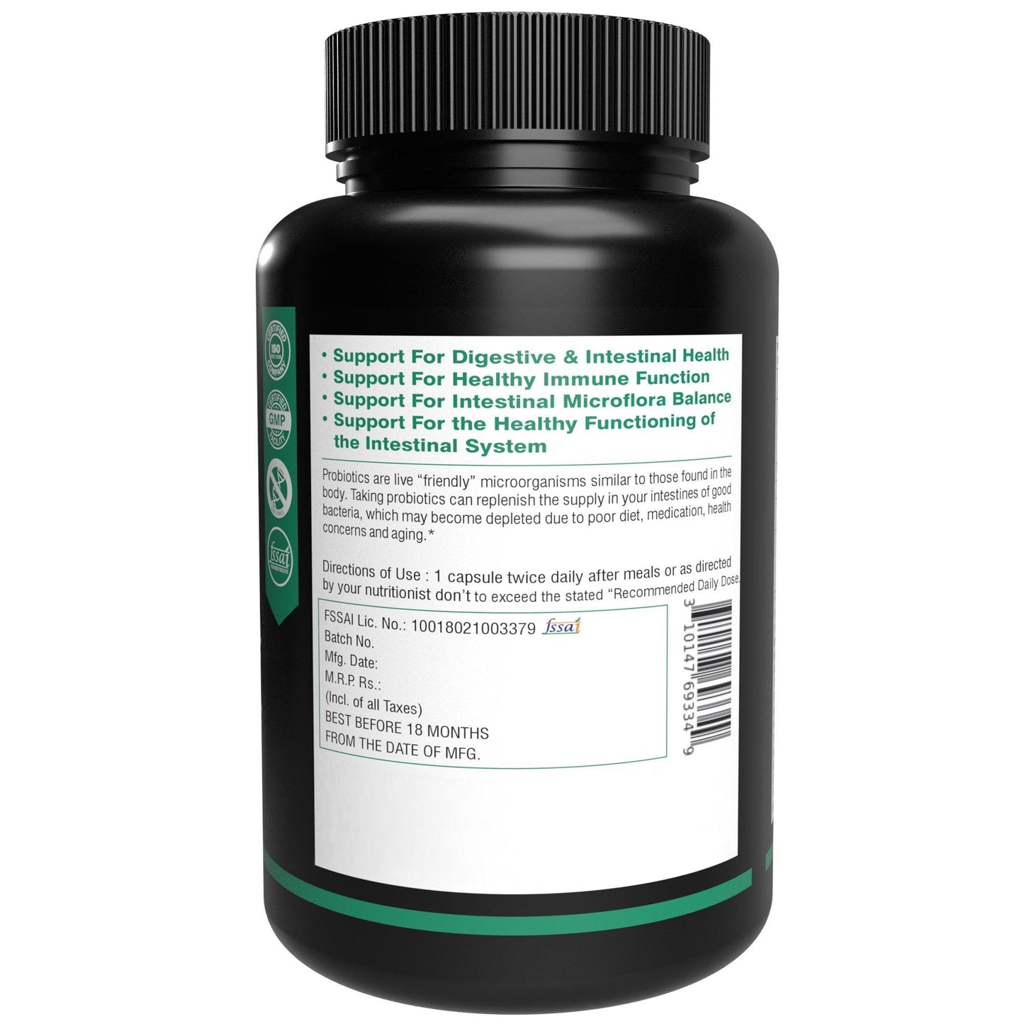 NutritJet Prebiotics with Probiotics Capsule - 60 Capsules