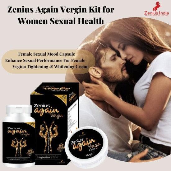 Zenius Again Vergain Kit for Women Sexual Mood Enhance With Vaginal Tightening Cream