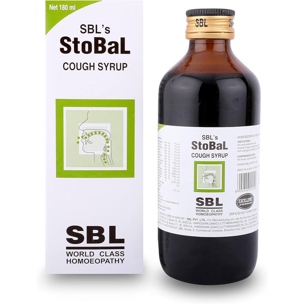 SBL Stobal Cough Syrup - 180ml - Pack of 2