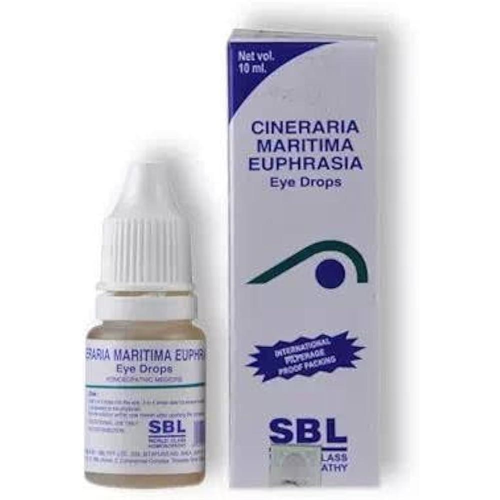 SBL Cineraria Maritima Euphrasia Eye Drop | For Eye Care - 10ml - Pack of 2