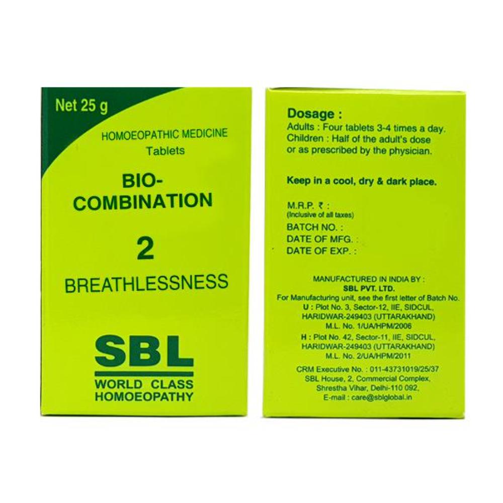 SBL Bio-Combination 2 Tablet - 25gm - Pack of 3